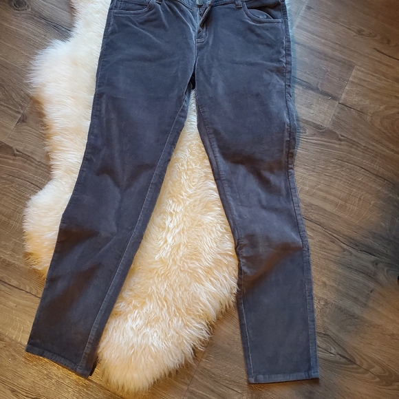 Bundle Of 2 Garnet Hill Slim Velvet Pants  8P - Picture 5 of 7